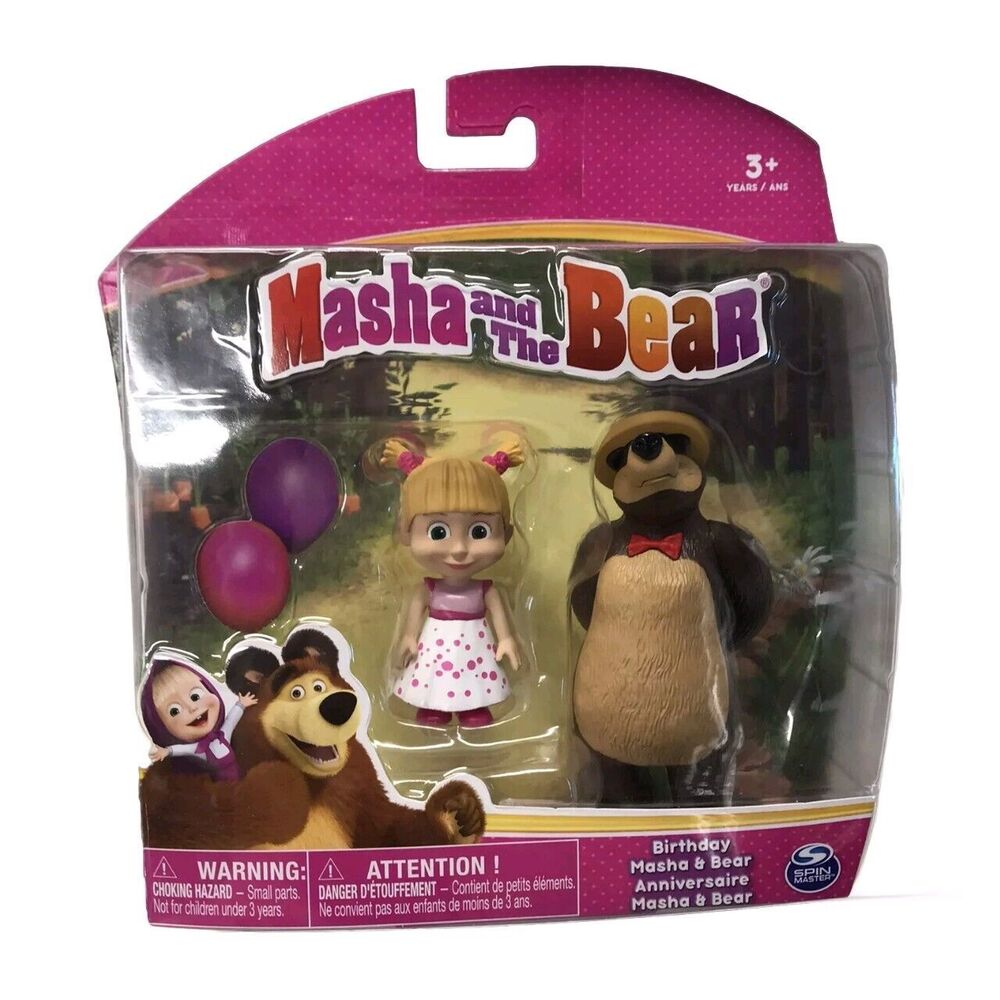 Masha and the Bear Playset Birthday Party Figures New Spin Master Rare Toy